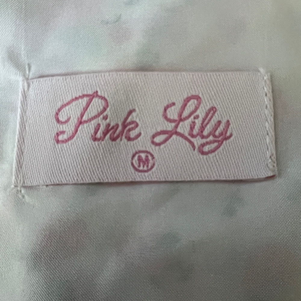 Pink Lily Roadside Market Ruffle Sleeve Floral Dress Sz. M NWOT - Picture 12 of 14